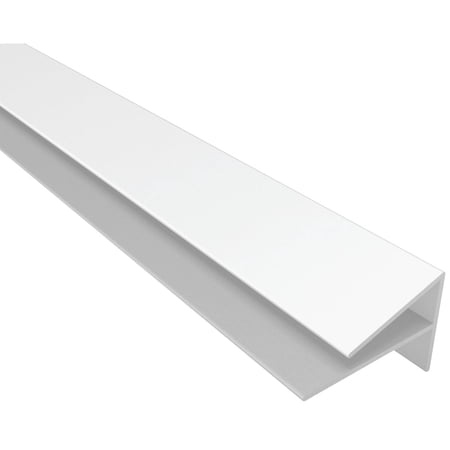 Acoustic Ceiling Products Bath and Kitchen Corner Guard Molding - PVC Vinyl, White, 8'