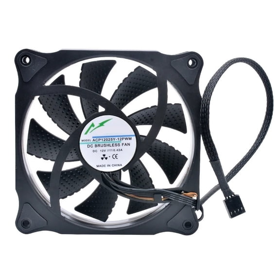 ACP12025Y-12PWM 12cm 120mm 120x120x25mm DC12V 0.42A 4 wires speed control cooling fan