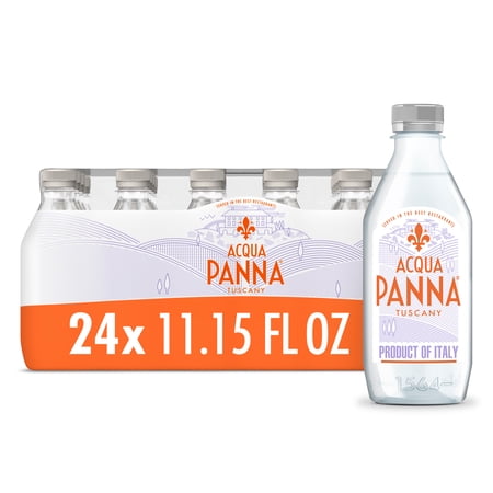 Acqua Panna Natural Spring Water, Plastic Water Bottles (24 Count) 2.092 gallon