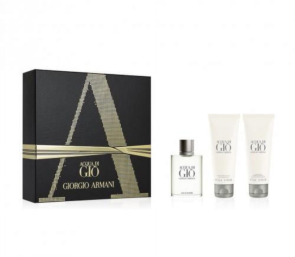 ACQUA DI GIO 3 PCS SET FOR MEN 1.7 EDT SP 2.5 SHOWER GEL 2.5 AFTER SHAVE BALM