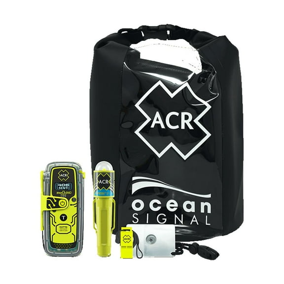 ACR Ocean Signal Waterproof Emergency Preparedness Kit with PLB, C-Strobe H2O, and Dry Bag