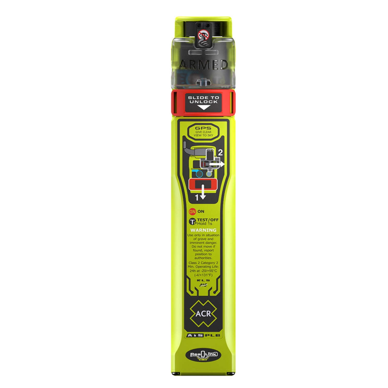 ACR ResQLink PLB450 GPS PLB with AIS & RLS with Accessory Clips