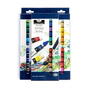 Royal & Langnickel Essentials 12ml 36 Colors Acrylic Artist Paint Set 36 Pack