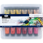 Royal & Langnickel Essentials 22ml 36 color Artist Acrylic Paint with storage case