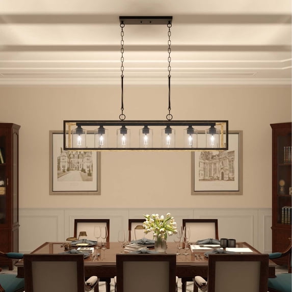 ACROMA Roundhil 7-light Modern Farmhouse Kitchen Island Pendant Lighting