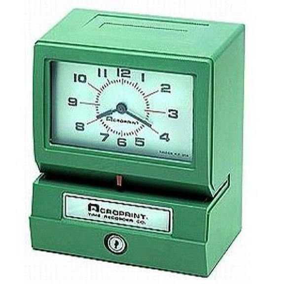 ACROPRINT Time Clocks -- ACRO 150NR4 TIME CLOCK MNTH,DATE,1-12 HRS/MIN