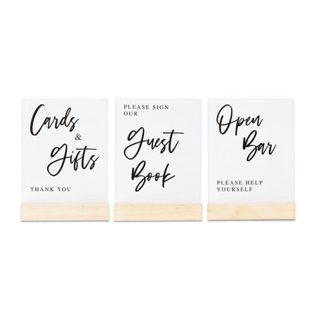 Acrylic Tabletop Sign Holders, 3 Pieces, by Way To Celebrate