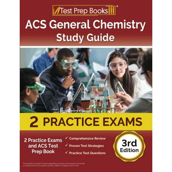 Pre-Owned ACS General Chemistry Study Guide: 2 Practice Exams and ACS Test Prep Book [3rd Edition] (Paperback) 1637759223 9781637759226