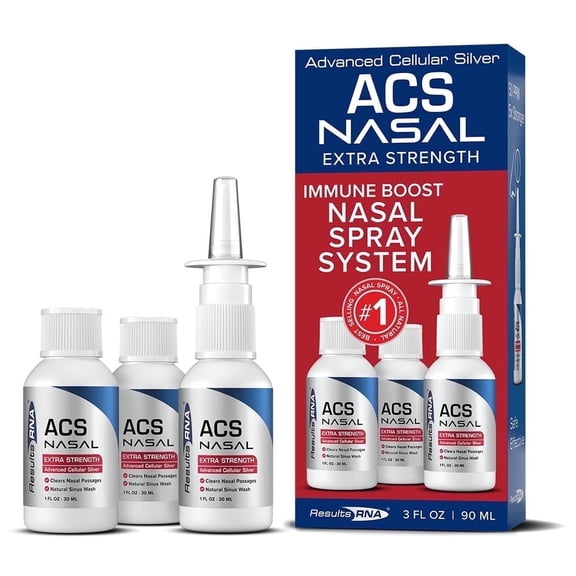 ACS Nasal 3-Bottle System - Immune Boost & Decongesting Nasal Cleanse