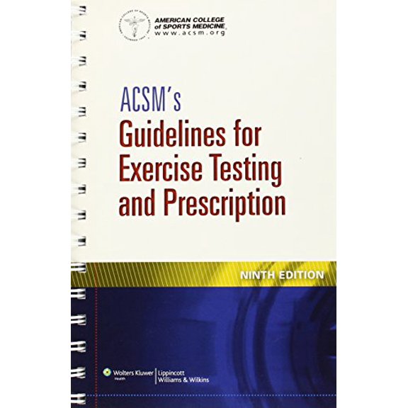 Pre-Owned ACSM's Guidelines for Exercise Testing and Prescription, 9781609136055, 1609136055, Paperback, 9th ed. edition