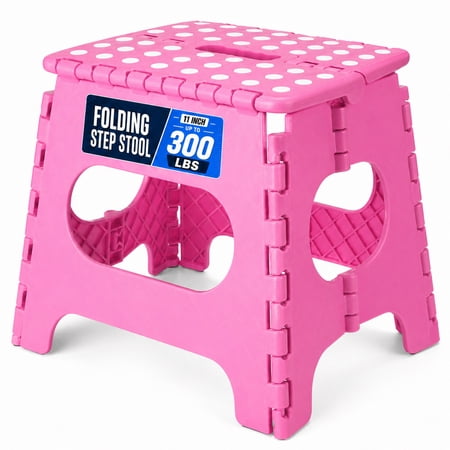 ACSTEP 11" Folding Step Stool for Adults Lightweight Stepping Stool Foldable Step Stool Hold up to 300lbs Non Slip Collapsible Stool