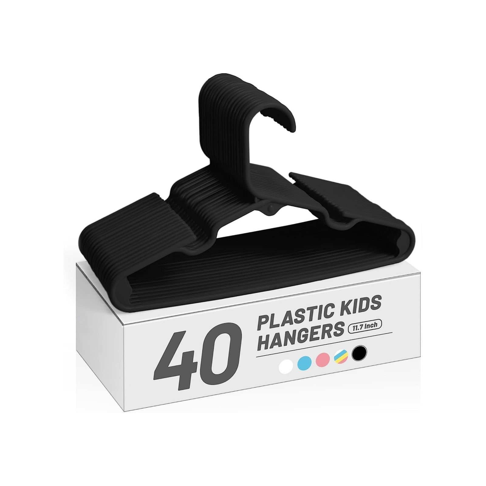 ACSTEP 40 Pack Kids Hangers Plastic,Toddler Baby Clothes Hangers,11.4