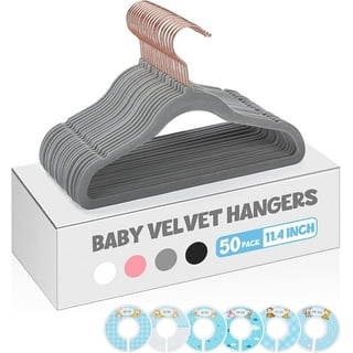 Grey velvet hotsell baby hangers