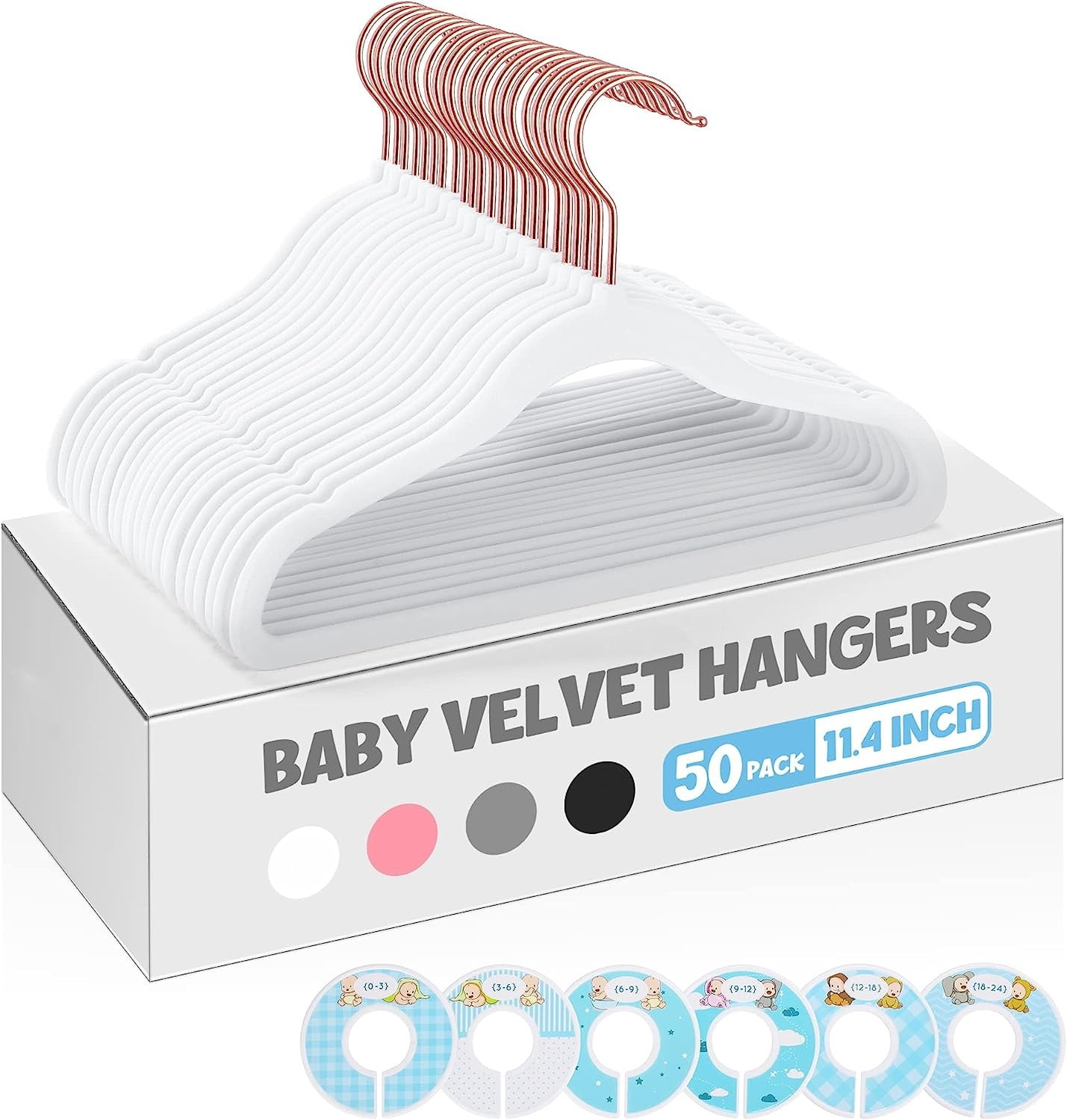 Slim Hangers for Baby Closet Children Hanger Thin Non-slip