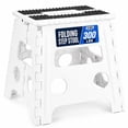 thumbnail image 1 of ACSTEP Folding Step Stool 13'' Tall Step Stool Plastic Step Stools with Non-Slip Surface - Black&White, 1 of 9