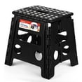 thumbnail image 1 of ACSTEP Folding Step Stool 13'' Tall Step Stool Plastic Step Stools with Non-Slip Surface - Black, 1 of 7