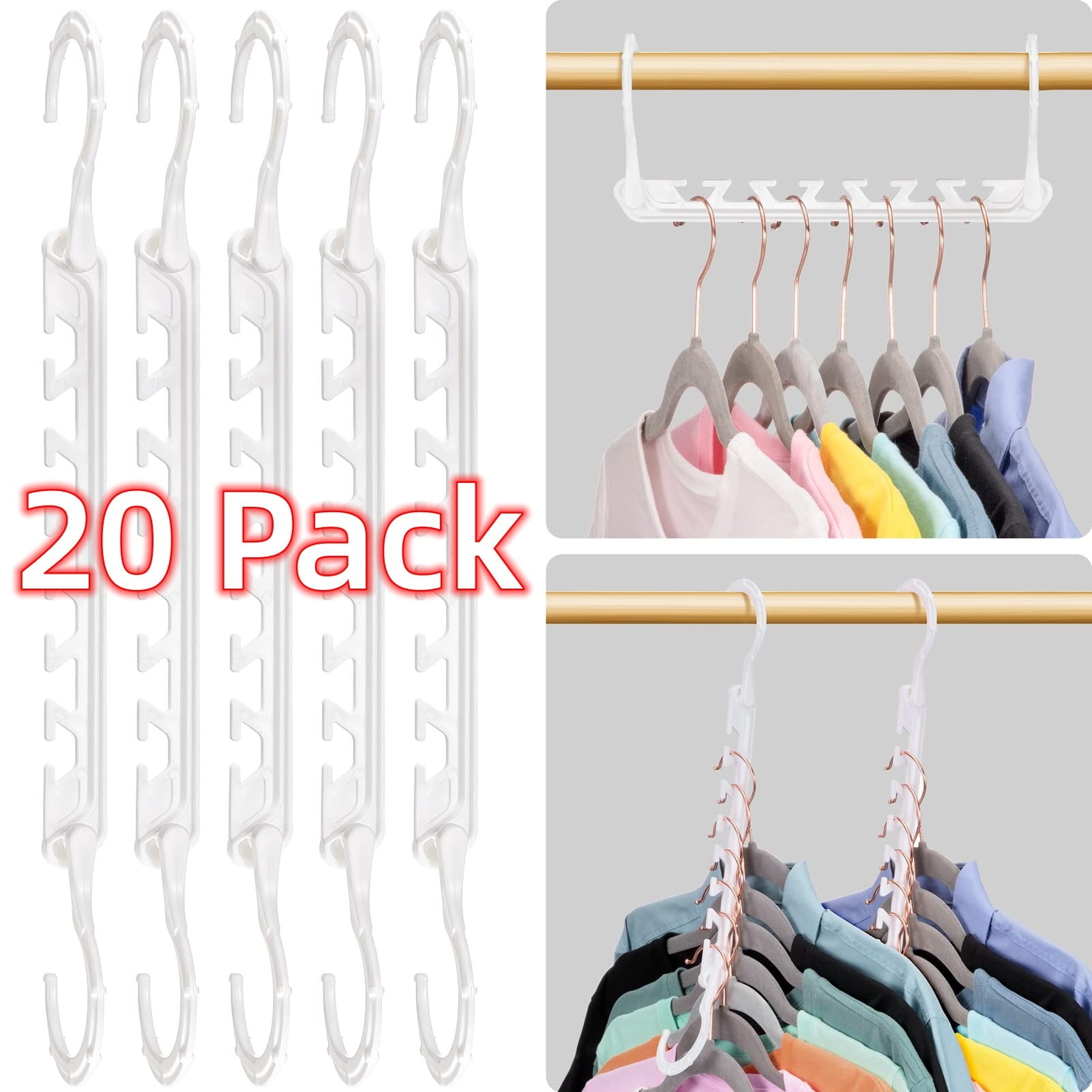 Hangers 20Pc White  West Pack Lifestyle
