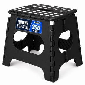 ACSTEP 11" Folding Step Stool for Adults Lightweight Stepping Stool Foldable Step Stool Hold up to 300lbs Non Slip Collapsible Stool