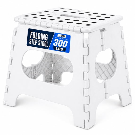 ACSTEP 11" Folding Step Stool for Adults Lightweight Stepping Stool Foldable Step Stool Hold up to 300lbs Non Slip Collapsible Stool