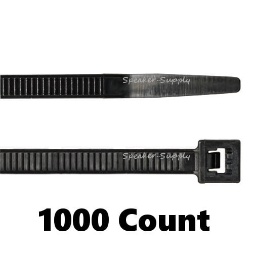 ACT 7" Medium Cable Zip Ties Wire Cold Weather Black 1000 Pack ACT7500CWB x10