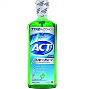 ACT Anticavity Fluoride Mouthwash, Mint, Alcohol Free, 18-Ounce Bottle Pack of 3