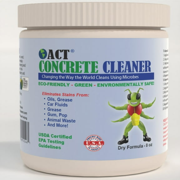 ACT CC-200-08 Concrete Cleaner Dry Powder Formula 8oz