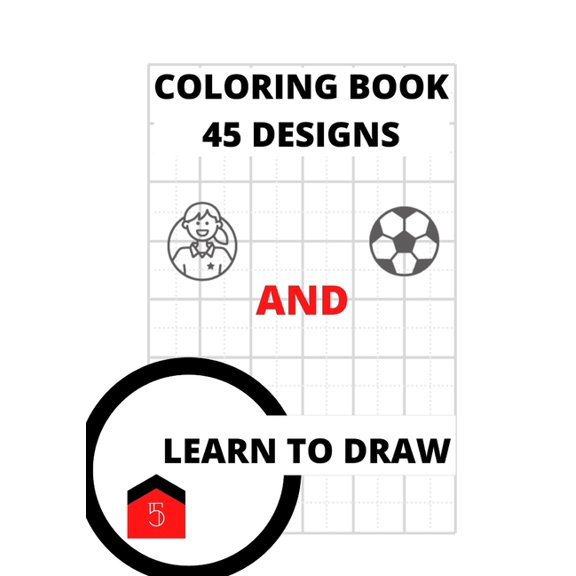 ACT Coloring Book and Learn to Draw: Illustrations and Grid Pages, Book 5, (Paperback)