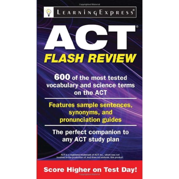 Pre-Owned ACT Flash Review (Paperback) 1576858960 9781576858967