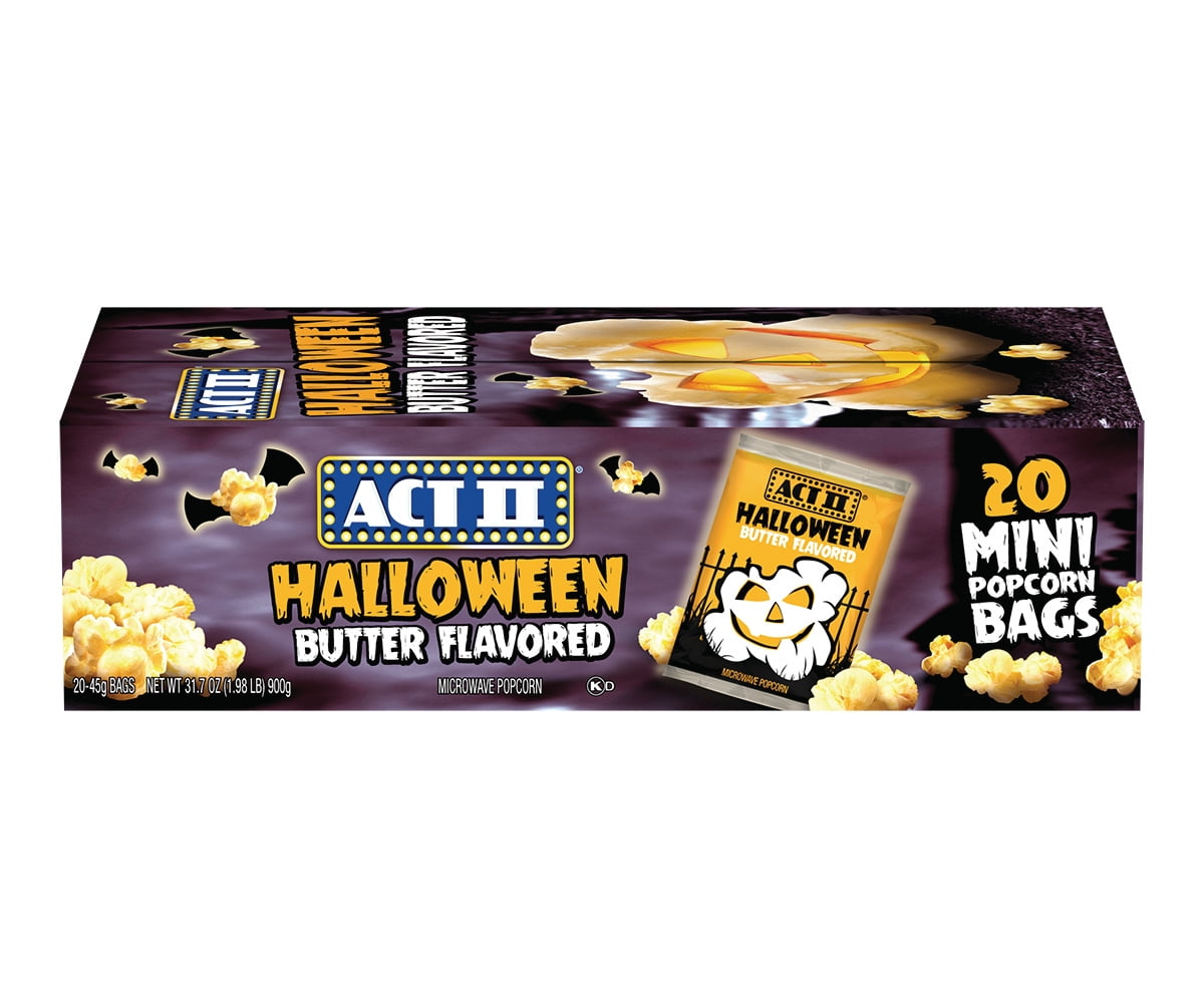 ACT II Halloween Butter Mini Bags, 1.59 Ounce (20 Count) - Walmart.com