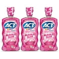 thumbnail image 1 of ACT Kids Anticavity Fluoride Rinse, Bubble Gum Blow Out 16.9 oz (Pack of 3), 1 of 10
