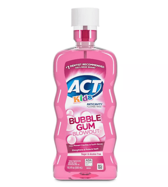 ACT Kids Bubblegum Anticavity Fluoride Mouthwash - 16.9 fl oz
