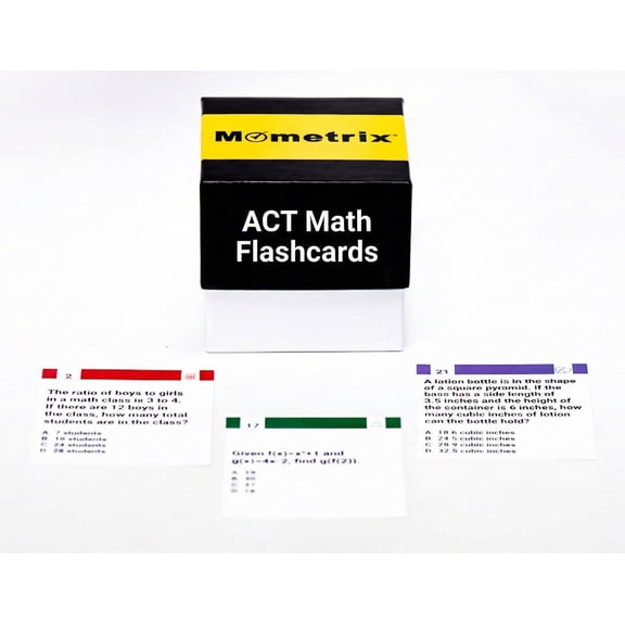 ACT Math Practice Question Study Cards: ACT Math Test Prep 2026-2027 with Detailed Answer Explanations [Includes Video Explanations]