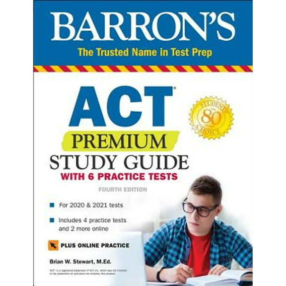 Pre-Owned ACT Premium Study Guide with 6 Practice Tests (Paperback) 1506258255 9781506258256