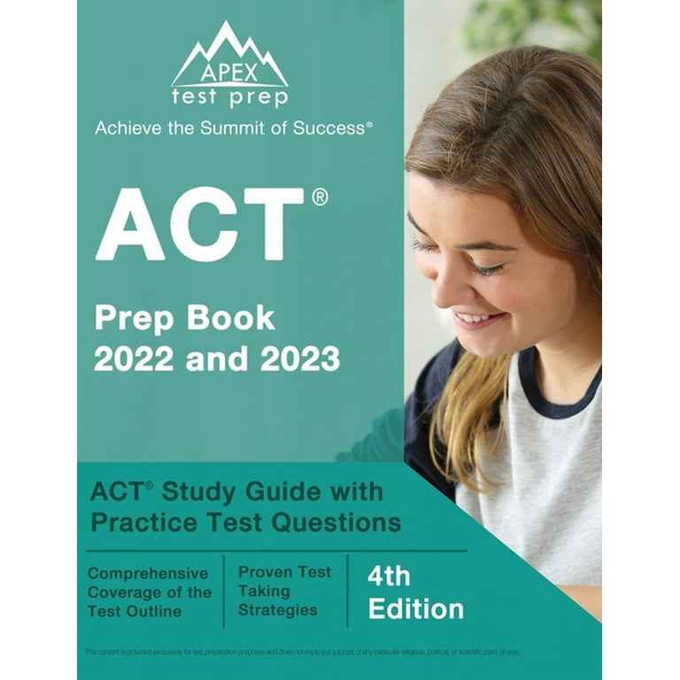 ACT Prep Book 2022 and 2023: ACT Study Guide with Practice Test Questions  [4th Edition] (Paperback) - Walmart.com