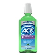 ACT Total Care Anticavity Fluoride Mouthwash, Fresh Mint, 33.8 fl. oz.