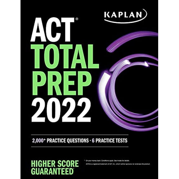 Pre-Owned ACT Total Prep 2022: 2,000+ Practice Questions + 6 Practice Tests (Kaplan Test Prep) Paperback