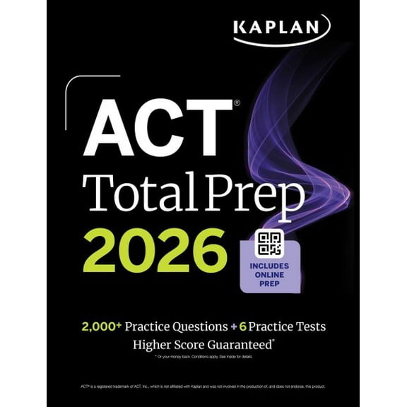 Pre-Owned ACT Total Prep 2026: Includes 6 Full Length Tests, 2,000+ Practice Questions + Online Access to a 500+ Question Bank Video Tutorials