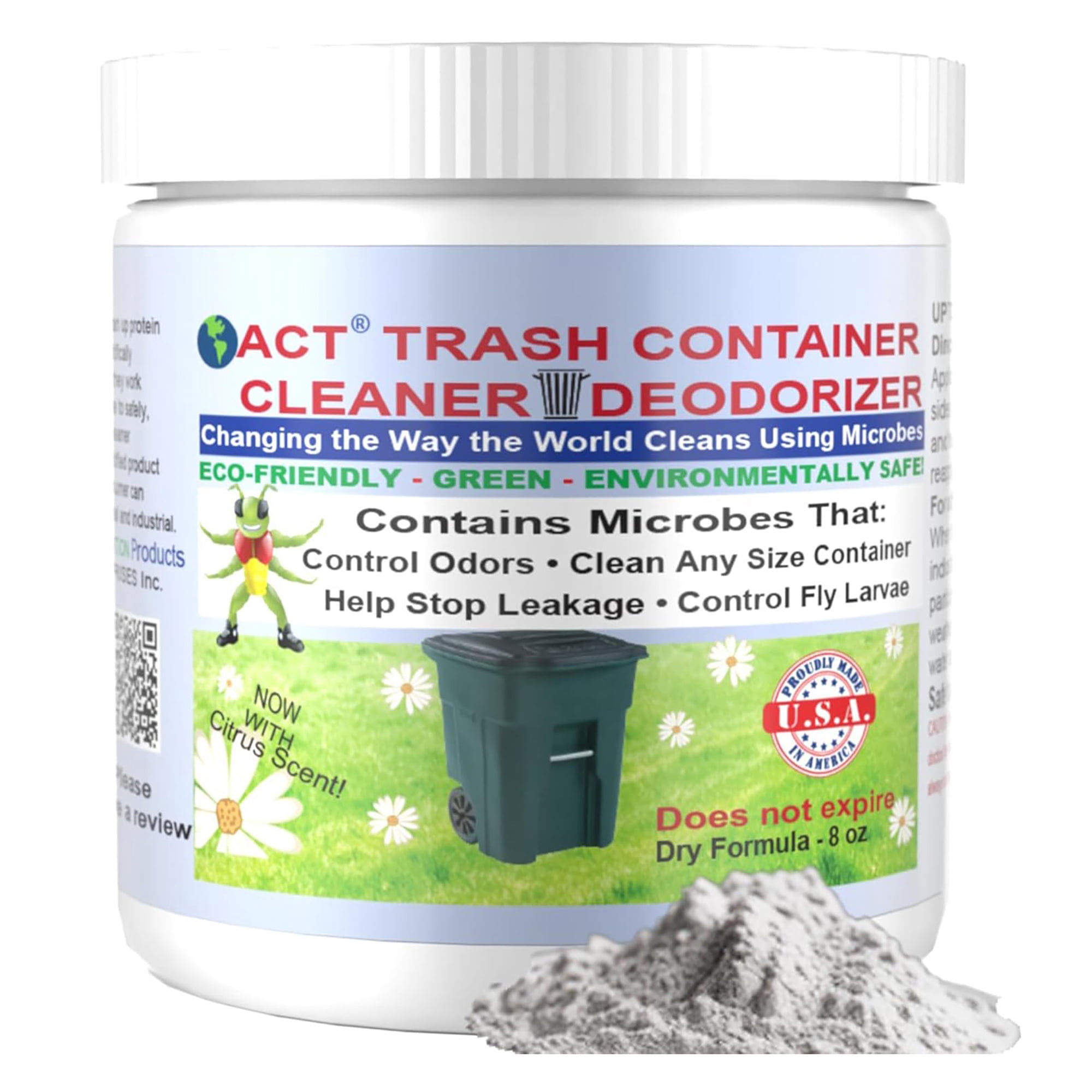ACT Trash Deodorizer and Cleaner 8oz-Eliminates Odors Controls Garbage ...