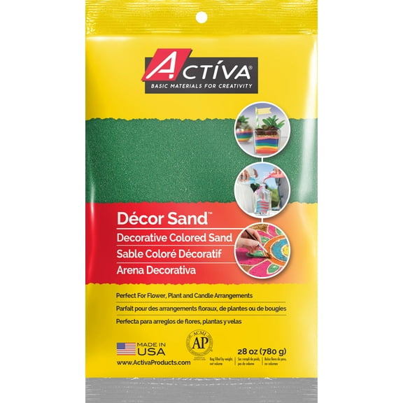 ACTÍVA 28 oz. Bag of Forest Green Decor Sand - Decorative Colored Sand