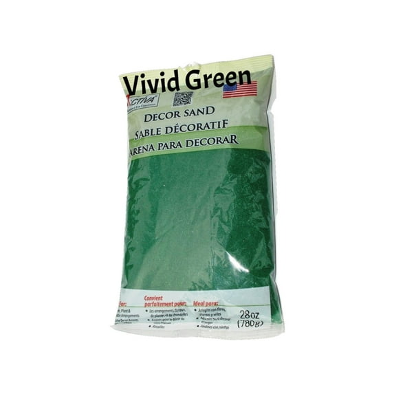 ACTÍVA 28 oz. Bag of Vivid Green Decor Sand - Decorative Colored Sand