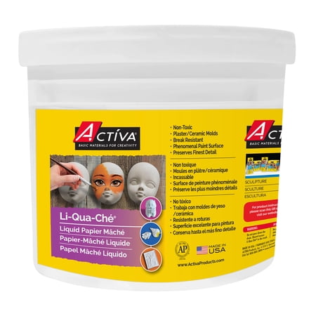 Activa Li-Qua-Che Liquid Paper Mache, 1 Gal (128 Oz) Pail