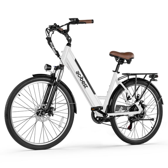 ACTBEST Electric Bike for Adults/Woman, Cores 27.5" Electric Bike Up to 70 Miles Long Range, with 500W Motor, 48V 12Ah Removable Battery, 7-Speed Mountain E Bike