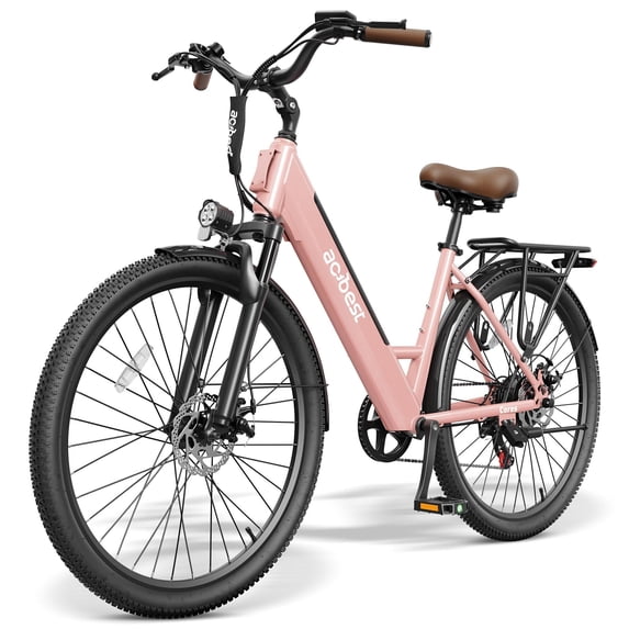 ACTBEST Electric Bike for Adults/Woman, Cores 27.5" Electric Bike Up to 70 Miles Long Range, with 500W Motor, 48V 12Ah Removable Battery, 7-Speed Mountain E Bike