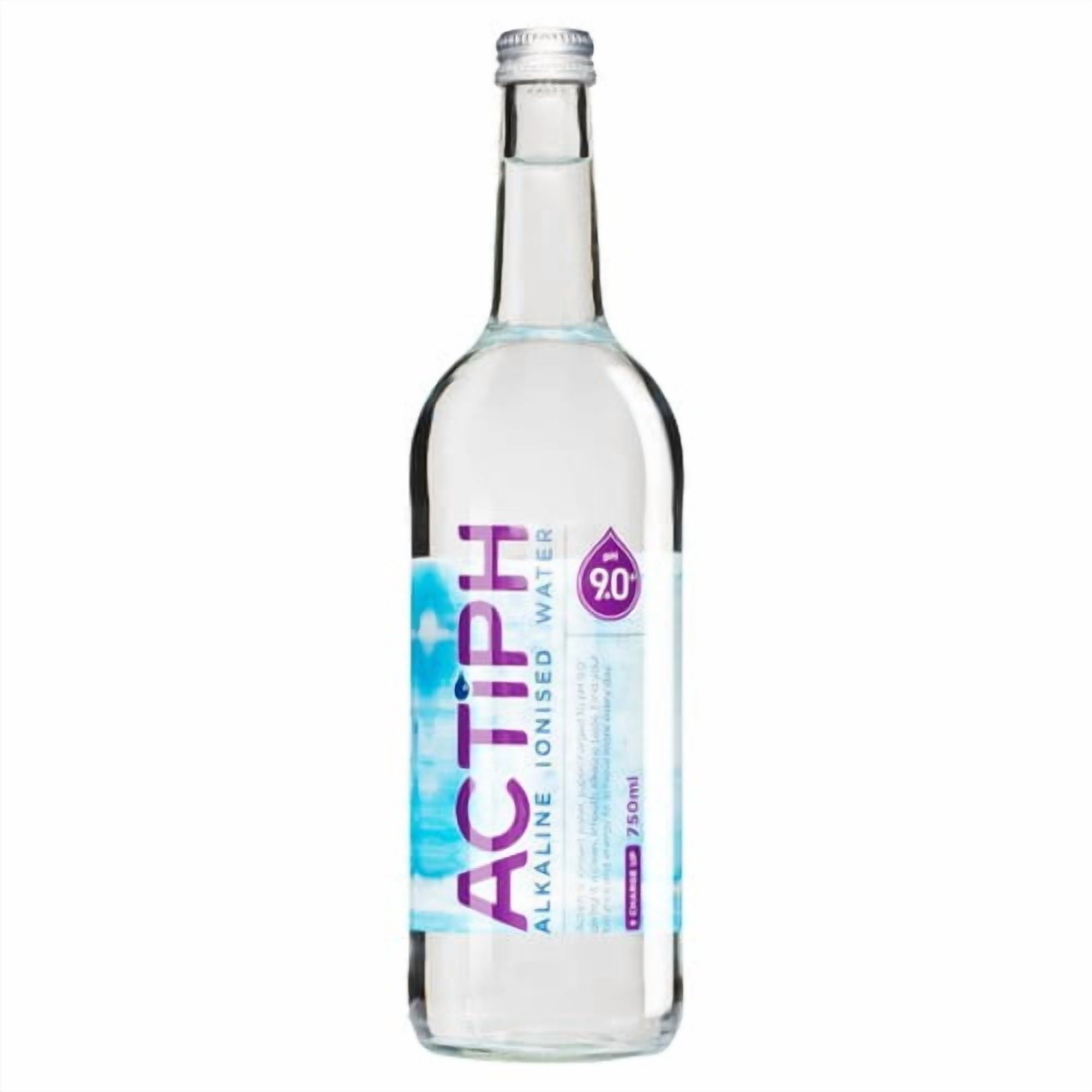 ACTIPH Alkaline Ionised Water Glass Bottle 750ml, British Import (Pack of 3)