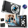 thumbnail interactive-video image 1 of ACTITOP 4K Digital Camera 48MP Autofocus Vlog Video Dual Cameras for YouTube with 32GB Card,Black,New, 1 of 8