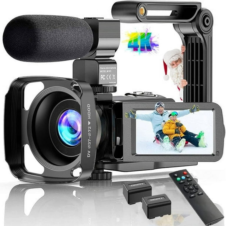 ACTITOP デジタルビデオカメラ 4K HDR 48MP ACTITOP 4K UHD 48MP Vlogging Camera with WiFi, IR Night