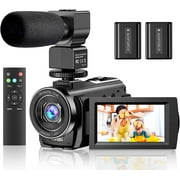 ACTITOP Video Camera Camcorder FHD 1080P 30FPS 16x Digital Zoom Vlog Camera for Youtube 3.0 Touch Screen with Microphone