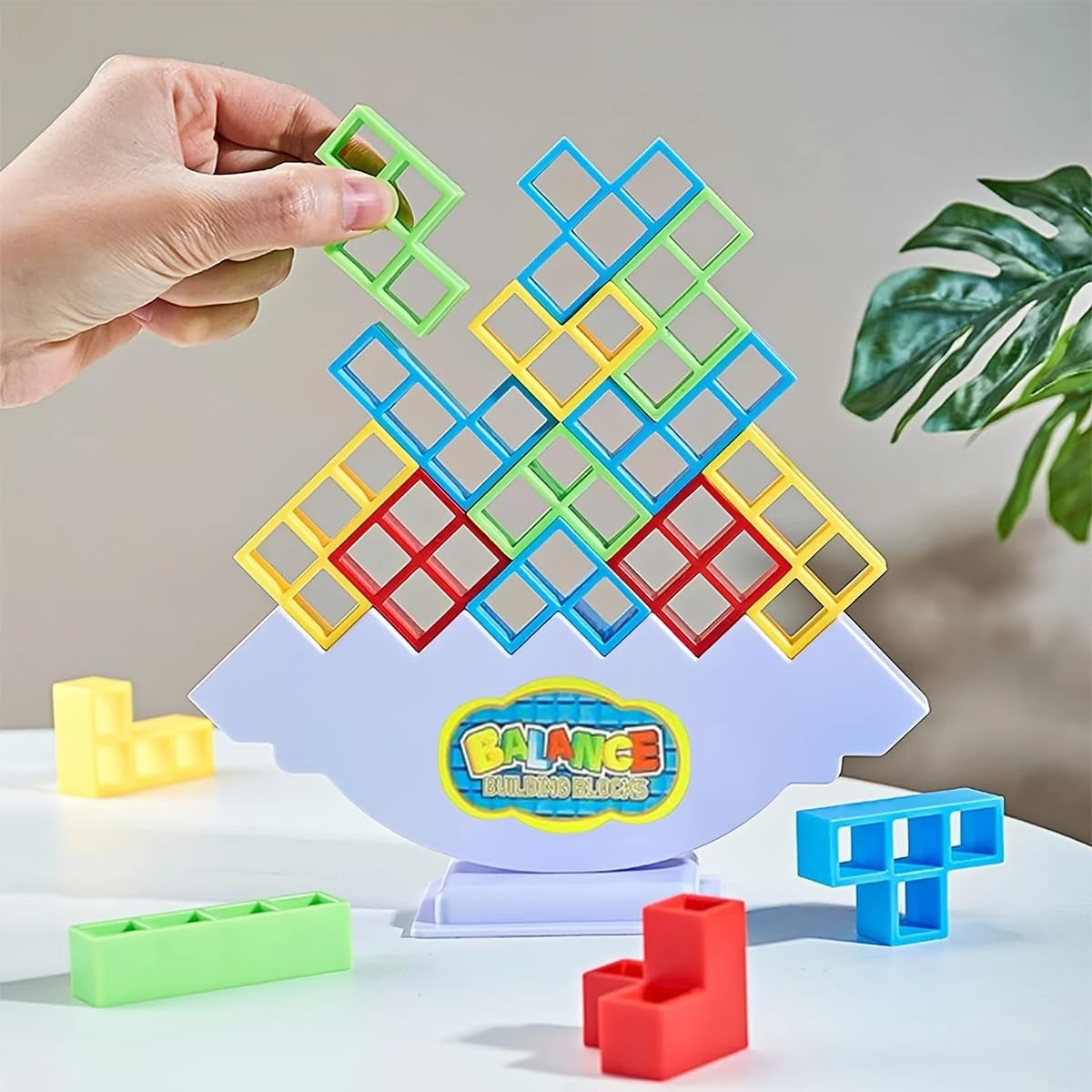 ACTIVE ALLEY Tetra Tower AIF4 Game, Balance Stacking Blocks, Team Tower ...