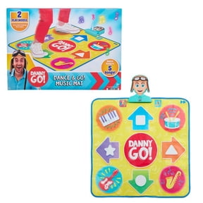 Danny Go! Dance & Go! Music Mat - Light-Up Floor Mat for Movement & Music Play for for Preschool and Elementary School Kids Inspired by Danny Go! Show