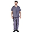 thumbnail image 1 of ACTIVE UNIFORMS Men Scrub Set Medical Scrub Top and Pants (Charcoal, 5X-Large), 1 of 6